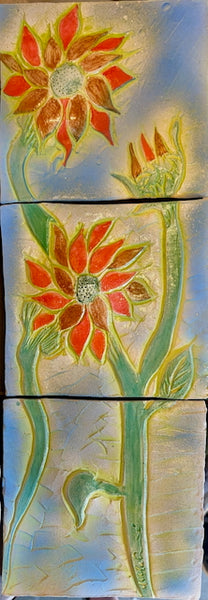 Sunflowers in Blue