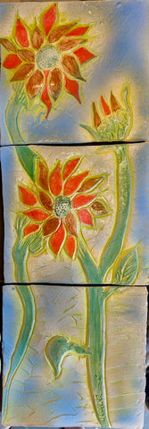 Sunflowers in Blue