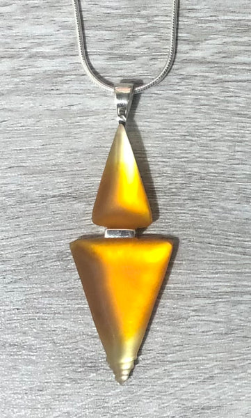 Triangle Orange Pendant