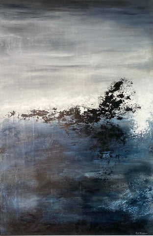 smokey grays, blues and monochromatic tones for abstract painting