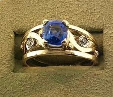 Blue Sapphire 14k Gold Ring