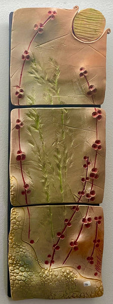 Red & Lime poppies
