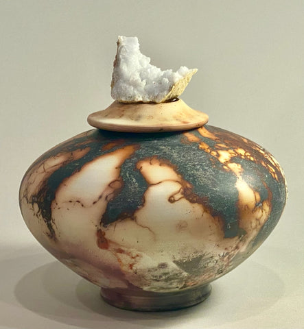 Sugar Quartz Crystal Urn