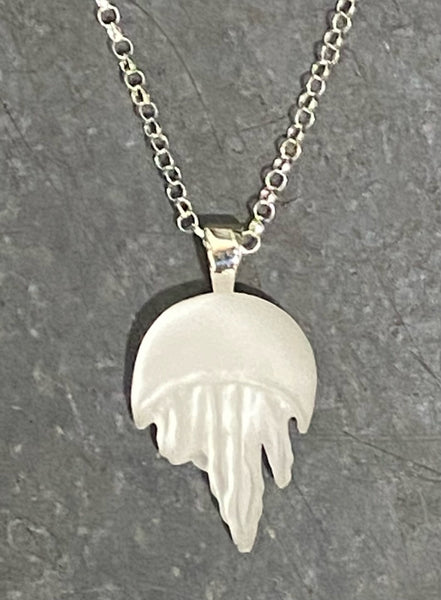 White Jellyfish Necklace